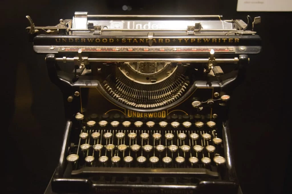 Vintage typewriter. Photo by Wes Hicks on Unsplash.