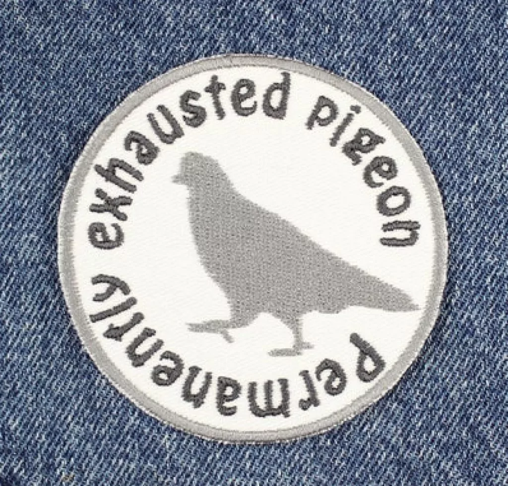 Chronic illness patch - permanently exhausted pigeon