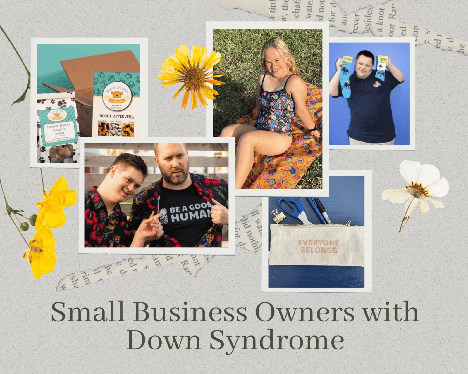Small business owners with disabilities - collage
